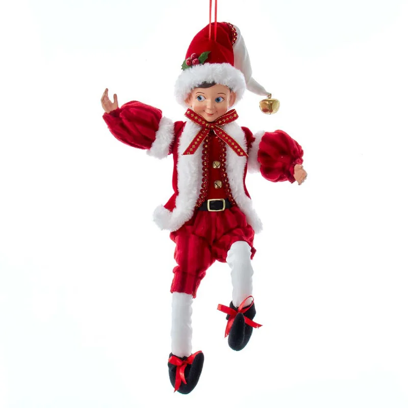 15" Kringles Red and White Elf Ornament