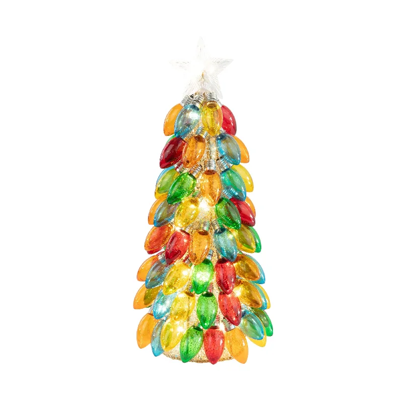 18 in. Retro C9 Bulb Tree - Multi-Color