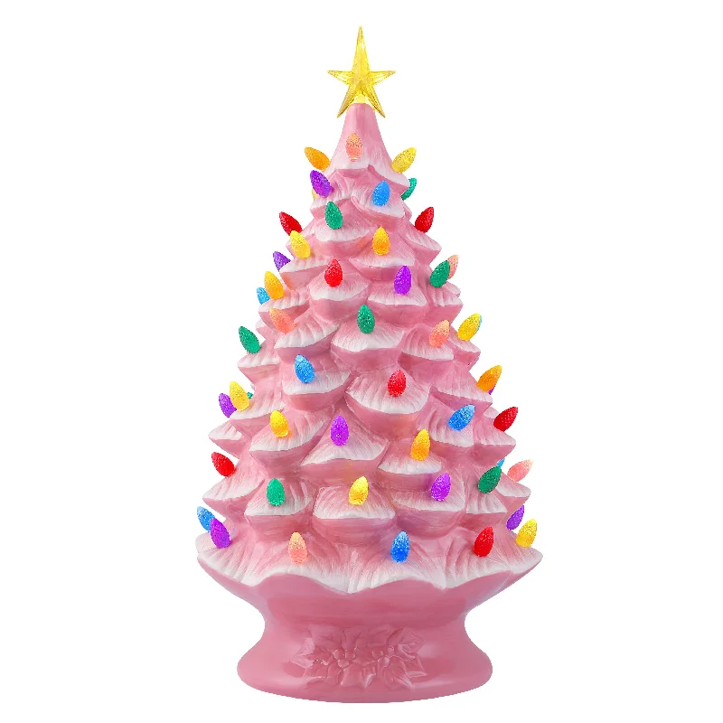 24 in. Nostalgic Ceramic Tree - Pink