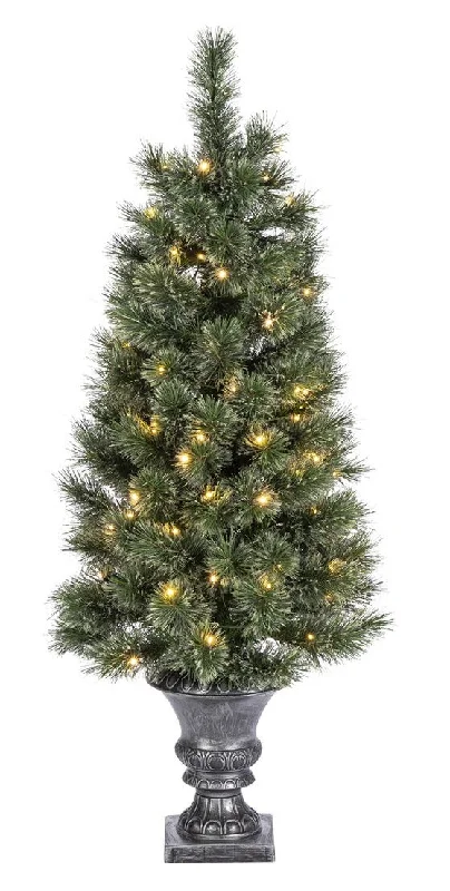 4' Fairfield Pine Potted Artificial Tree with Dual LED Lights