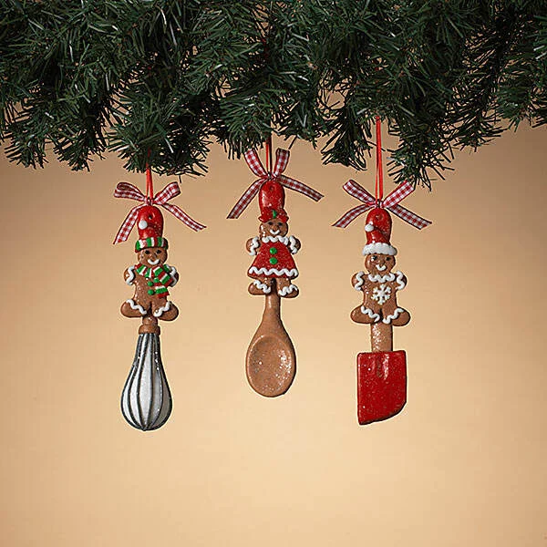 5" Dough Utensil Assorted Ornament Set Of 12