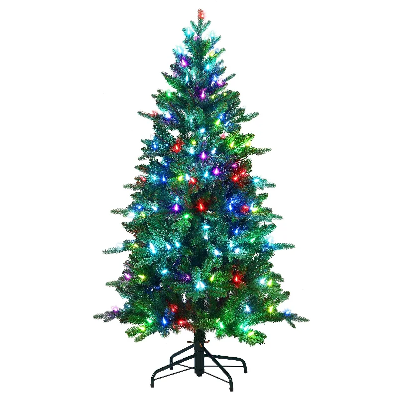 5 ft. Green LED 55-Function Tree with Alexa