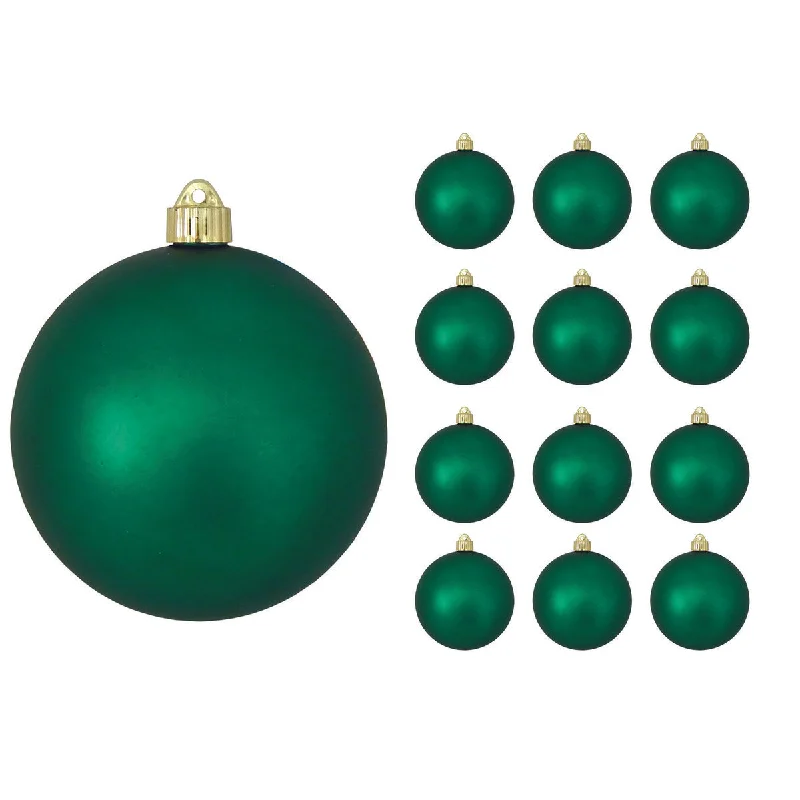 6" Shamrock Green Matte Ball Set Of 8