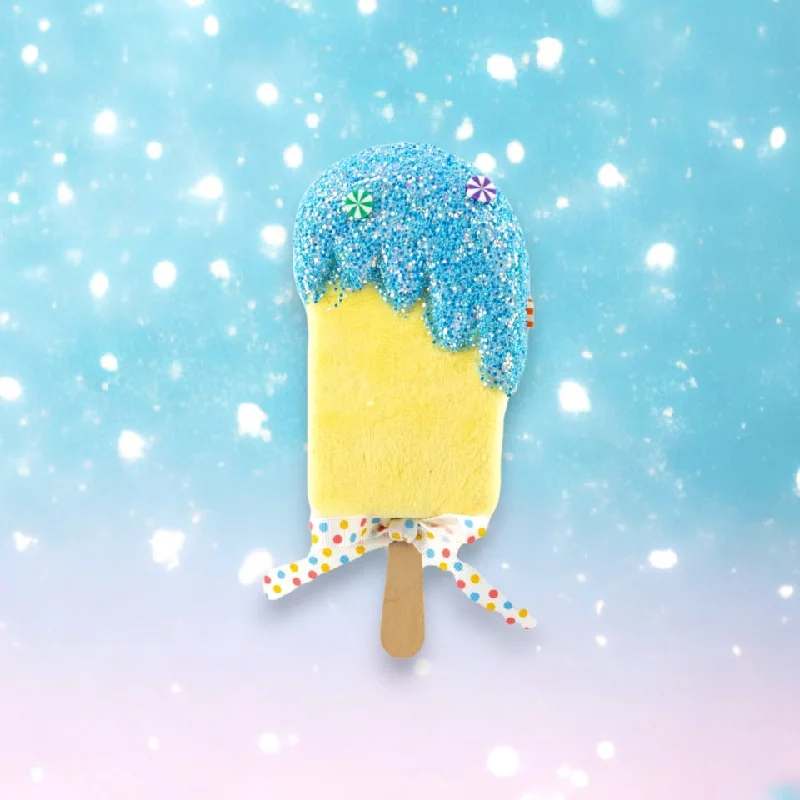 6" Yellow & Blue Ice Cream Set Of 6