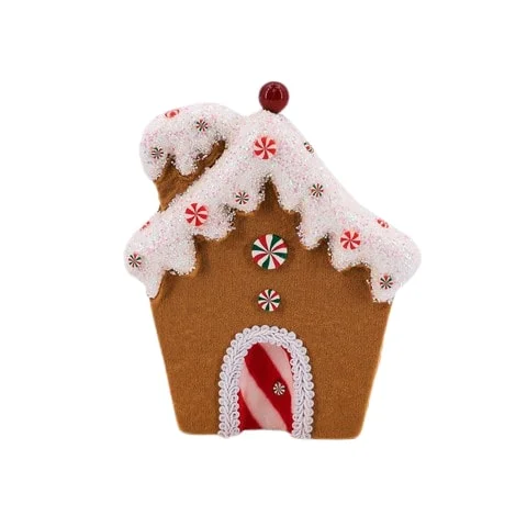 7" Gingerbread House Ornament Set Of 4