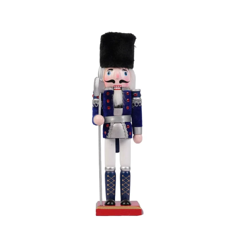 Blue Premium Christmas Nutcracker - 30 cm