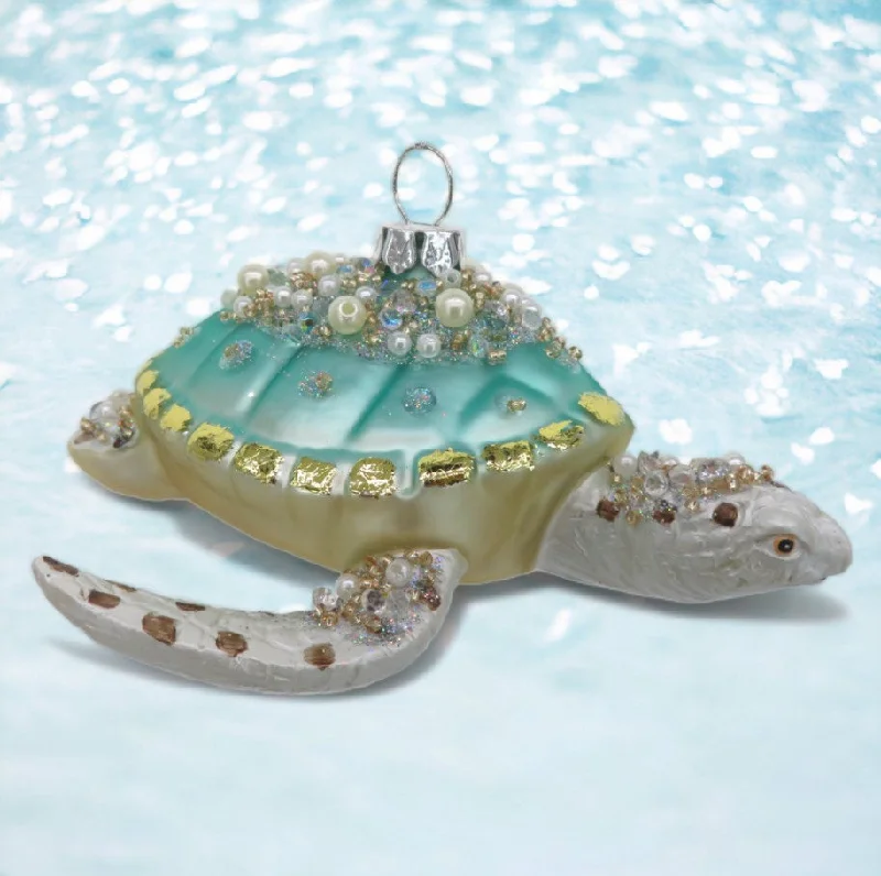 Blue Sea Turtle Ornament