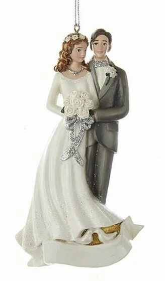 Bride and Groom Ornament Personalization, C7953, Kurt Adler