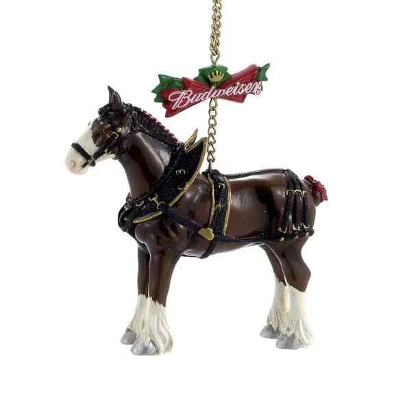 Budweiser® Clydesdale horse ornament. AB2121