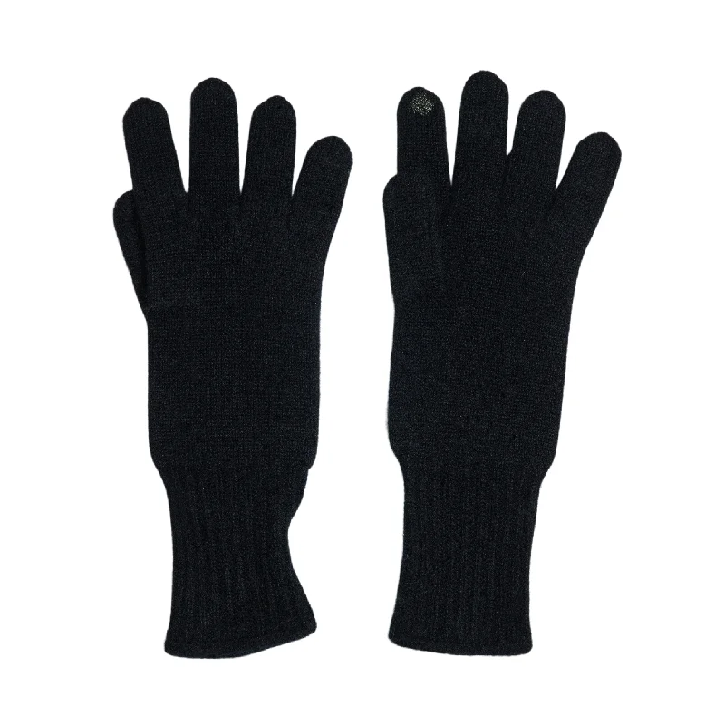 Cashmere Texting Glove in Black