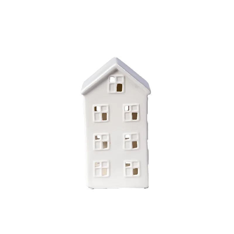 Ceramic Christmas Tealight House - Large