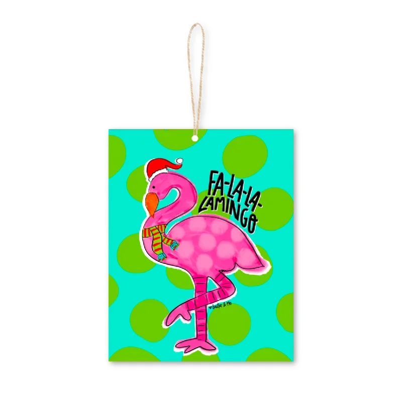 Christmas Flamingo Ornament