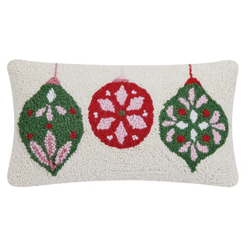 Christmas Folk Ornaments Decorative Hook Pillow