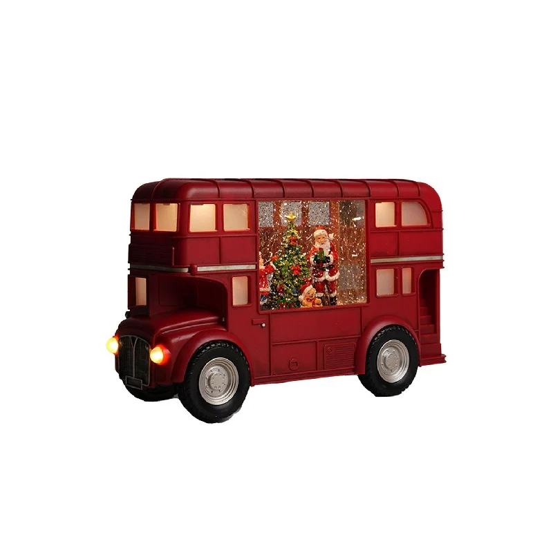 Christmas Musical Bus - Musical Lantern - 30cm