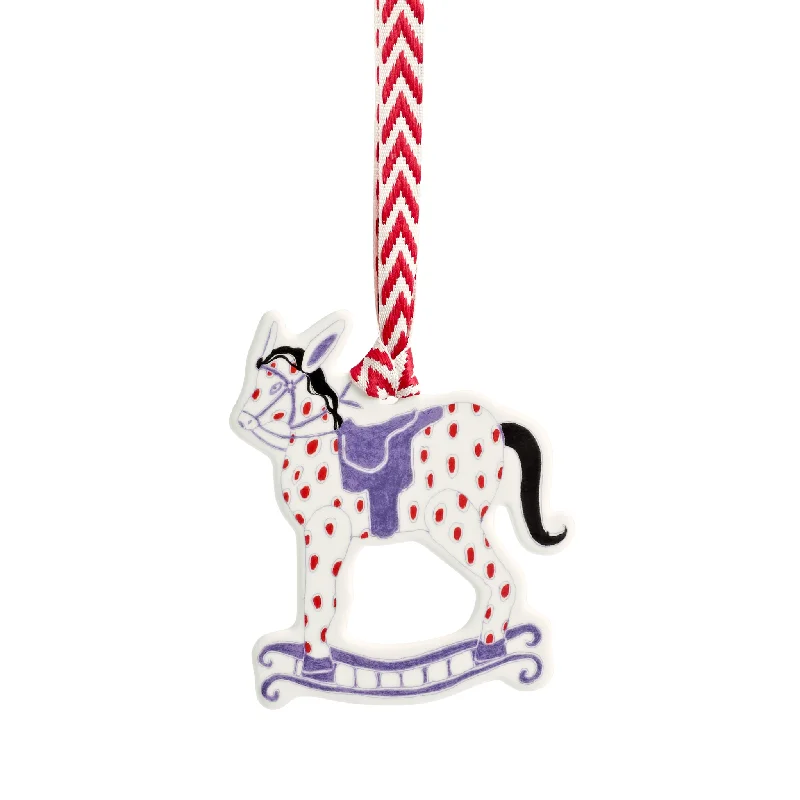 Christmas New Baby 2024 Rocking Horse Ornament