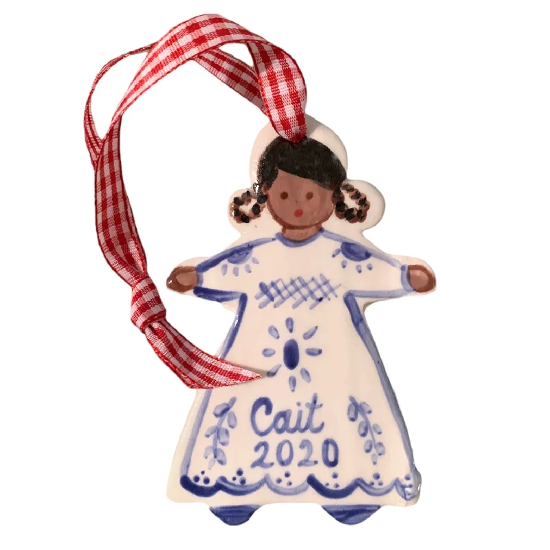 Christmas Ornament - Blue Dress Girl