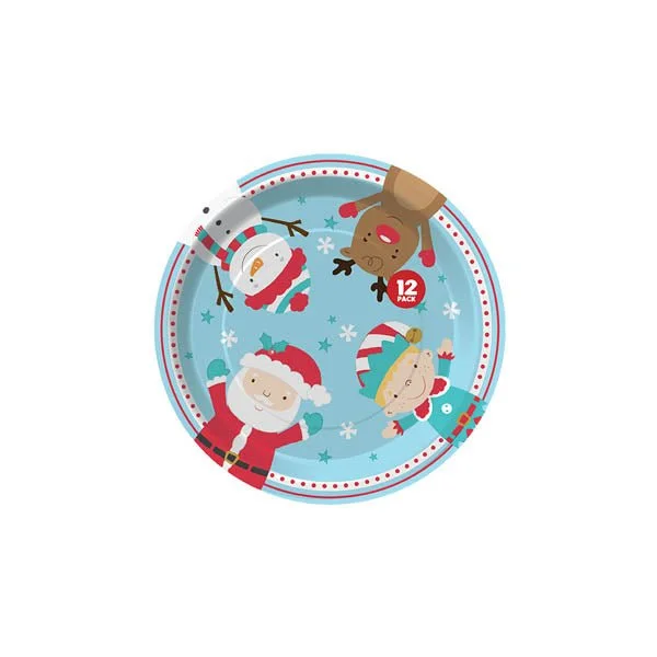 Christmas Paper Plates 12 Pack