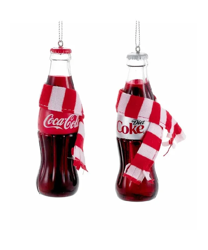 COCA-COLA® COKE BOTTLE WITH SCARF ORNAMENT