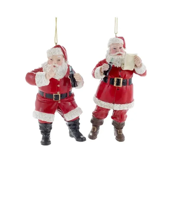 COCA-COLA® SANTA WITH COKE, 2 assorted, CC2157