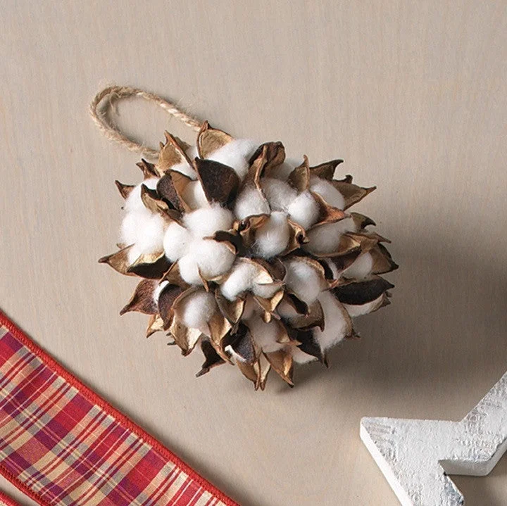 COTTON BALL ORNAMENT