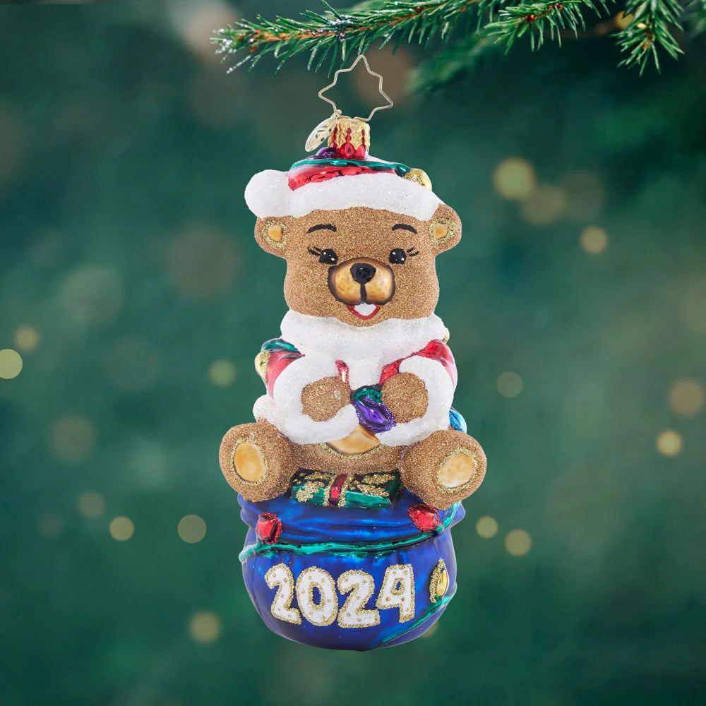 CR, 2024 SANTA'S BEAR BUDDY, 1021970, Dated 2024, Radko