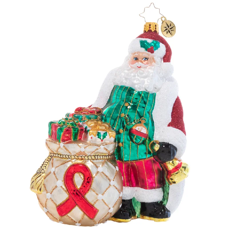 CR, AIDS Awareness Santa, 1021196, Christopher Radko