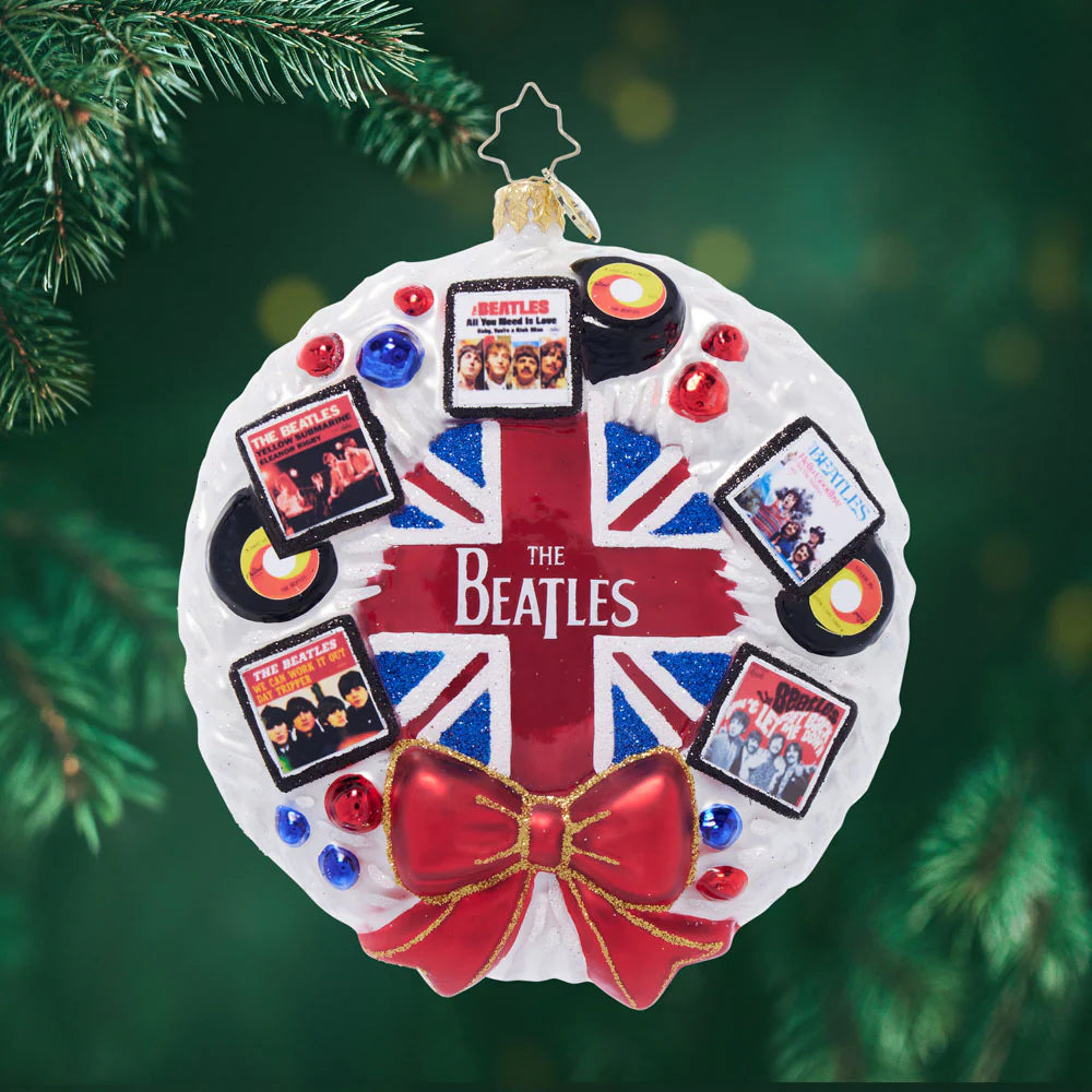 CR, BEATLES BRITISH WREATH WONDERLAND, 1022024, Beatles, Radko