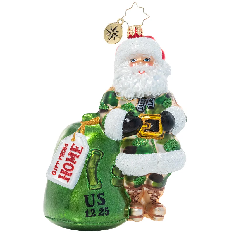 CR, Camo Christmas Santa, 1021299, Radko