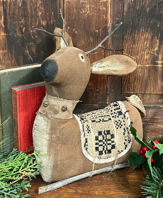 DAT-33 Fabric Dasher Reindeer with Sick Antlers