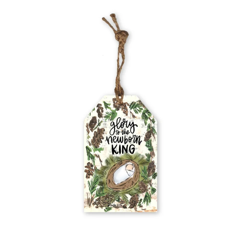 Glory to the Newborn King Gift Tag Ornament