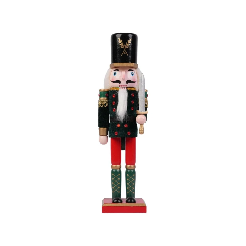 Green Premium Christmas Nutcracker - 30 cm