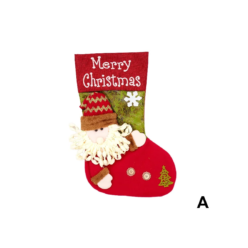 Large Christmas Stocking - Santa