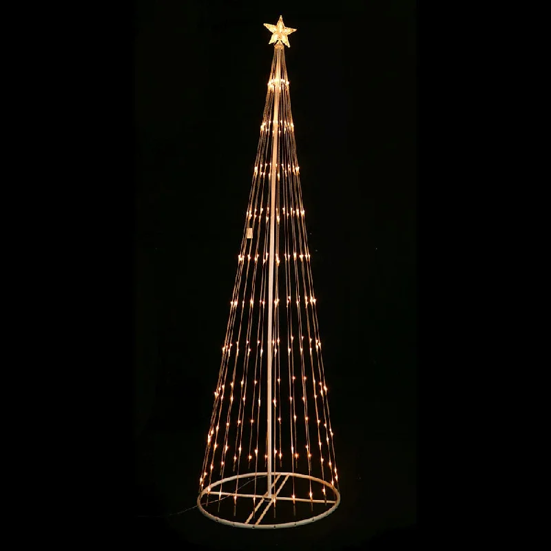 LED Warm Digital Flashing Strands Tree (2.4m)