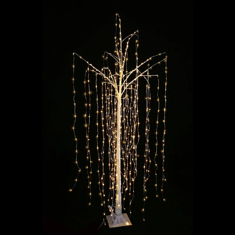 LED Warm Flexi Cable Pin Lights Willow Tree (180cm)