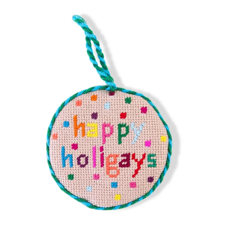 Needlepoint Ornament - Holigays