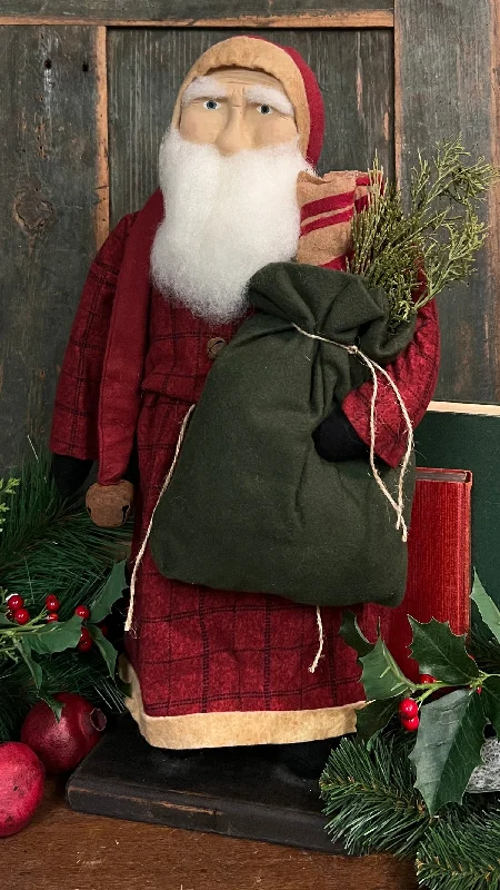 OTC-S6 Med Santa holding Green Bag with Peppermint Sticks