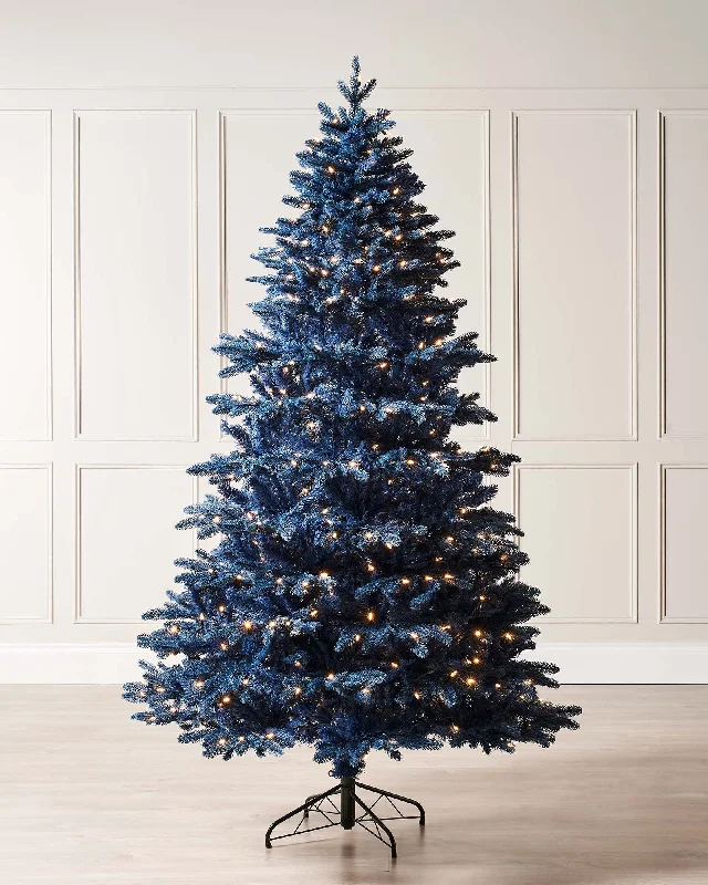 Pre-Lit Sapphire Blue Christmas Tree, 5 ft