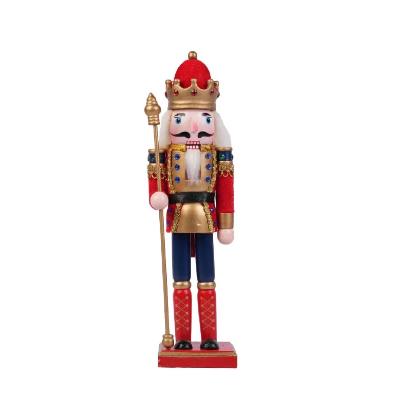 Red & Gold Premium Christmas Nutcracker - 30 cm