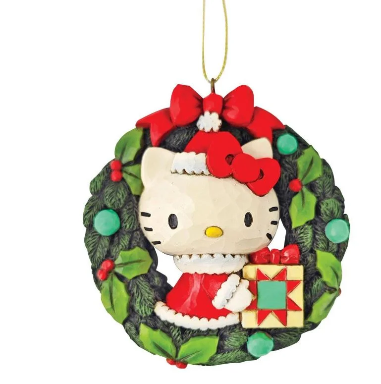 Sanrio 3.5" Hello Kitty Wreath Onament