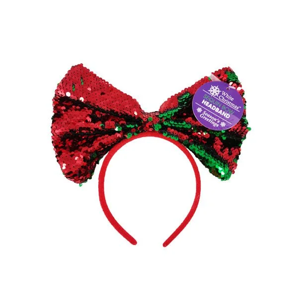 Sequin Bow Headband