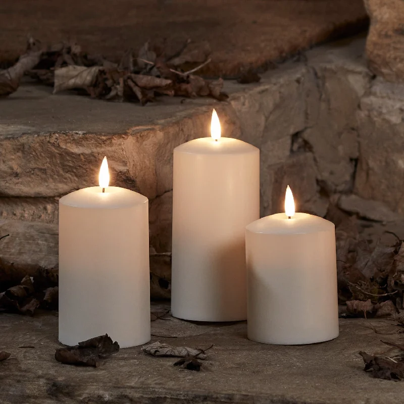 TruGlow® Waterproof Outdoor Candle Trio