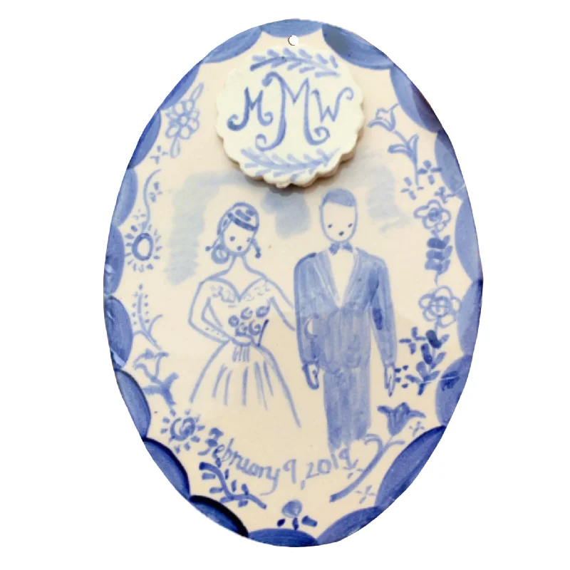 Wedding Ornament - blue