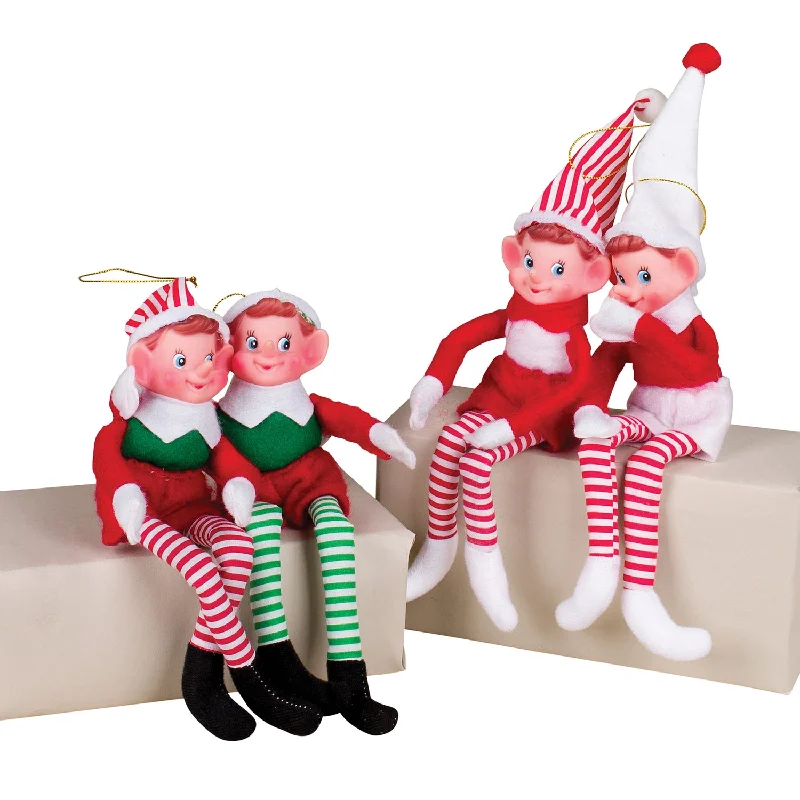 10" Bendable Festive Elf Pixie Figure