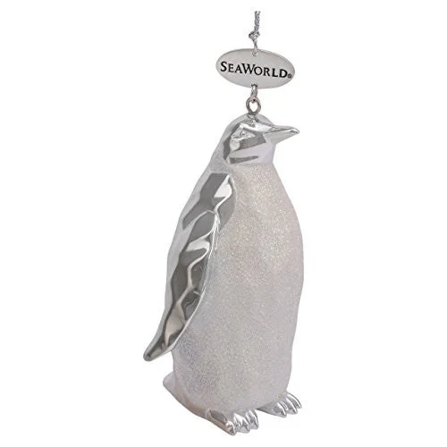 SeaWorld Silver Penguin Ornament