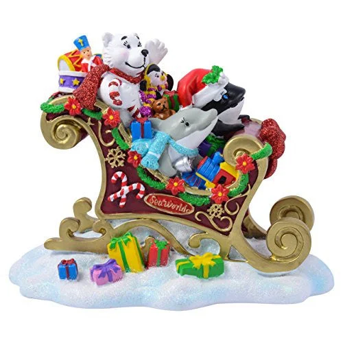 SeaWorld Characters in Sleigh Resin Figurine