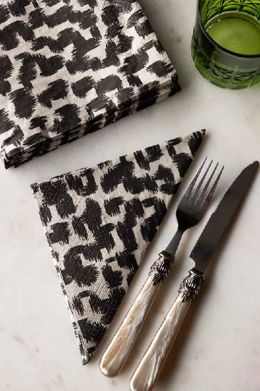 Abstract Leopard Print Napkins - Pack Of 20