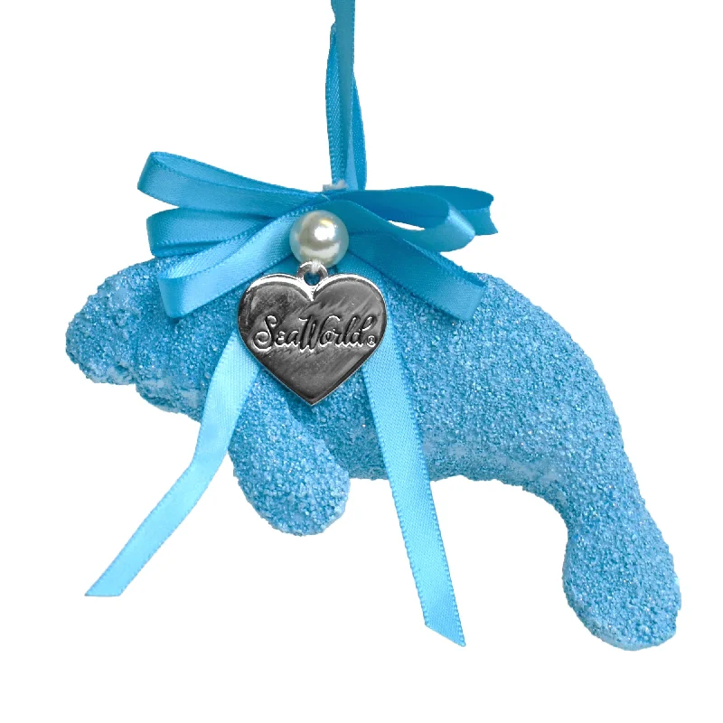 SeaWorld Blue Manatee Ornament