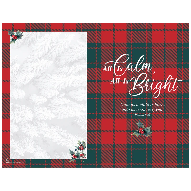 All Is Calm All Is Bright Bulletin Cover