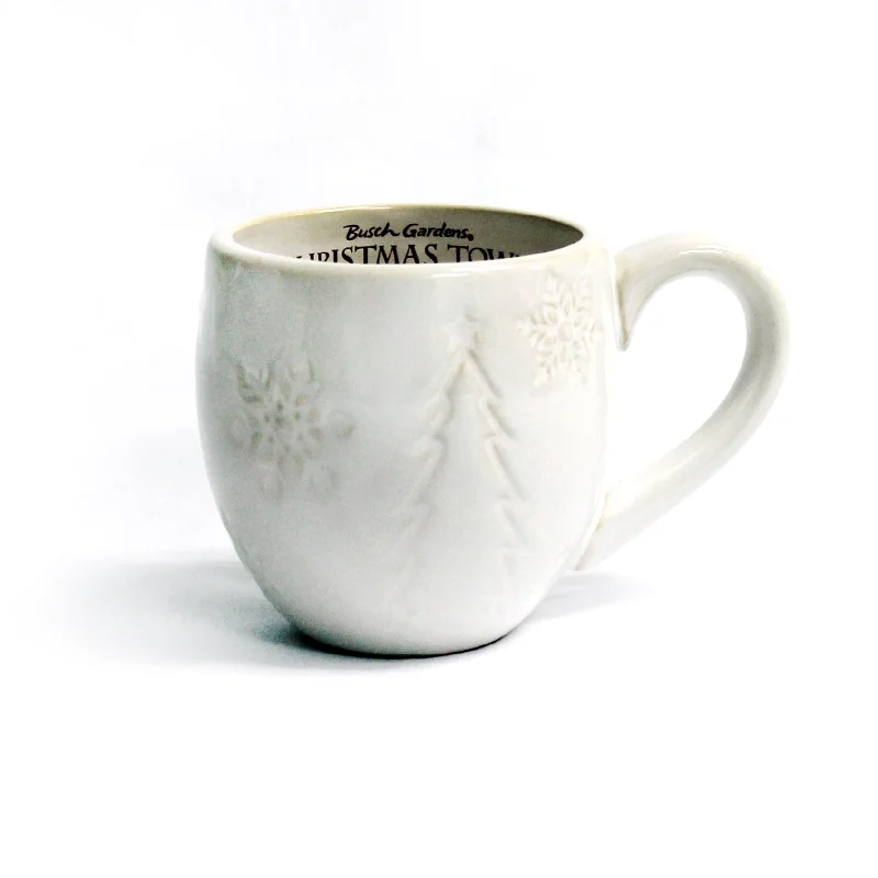 Busch Gardens Christmas Town White Wash Espresso Cup