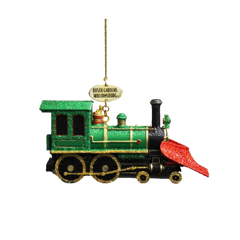 Busch Gardens Williamsburg Train Resin Ornament - Green